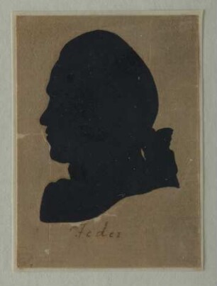 Silhouette des Johann Georg Heinrich Feder