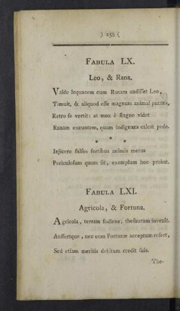 Fabula LX. - LXX.
