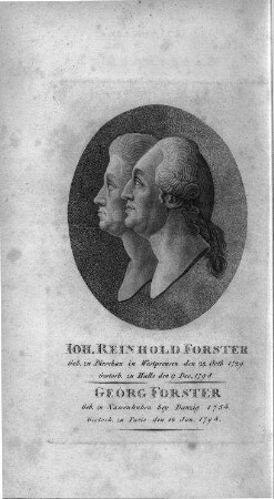 Ioh. Reinhold Forster, Georg Forster : [Kupferstichportrait]