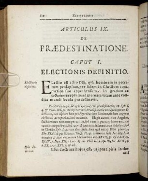 Articulus IX. De Prædestinatione.