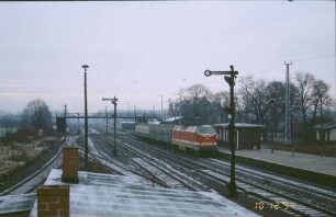 Wustermark Pbf. Lok 219 104 Nahverkehrszug RN-Berlin Spandau