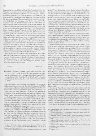 329-334 [Rezension] Henricus Gandavensis, Summa