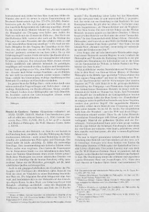 329-334 [Rezension] Henricus Gandavensis, Summa