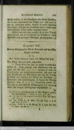 Capitel VII. Von der Endigung des Mieth-Contracts und den Wirkungen derselben