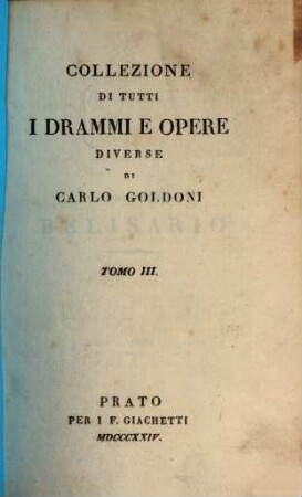Collezione di tutti i drammi opere diverse, 3