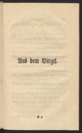 Aus dem Virgil