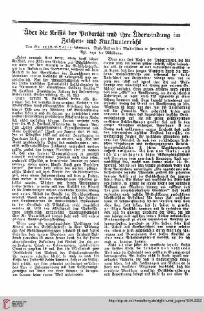 N.F. 9.1929 S. 54-57: Über die Krisis der Pubertät und ihre Überwindung im Zeichen- und Kunstunterricht