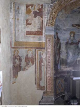 Erster Freskenzyklus des 15. Jahrhunderts, Verkündigung und Heilige