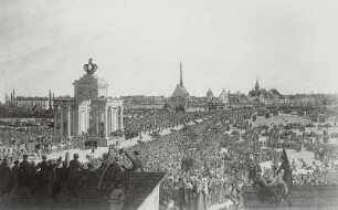 Einzug König Antons in Leipzig 1827