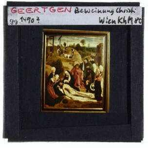 Geertgen, Die Beweinung Christi (Wien KHM GG 991)
