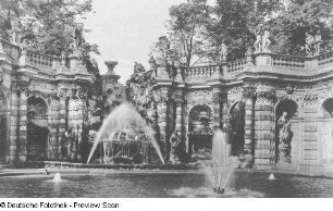Dresden-Altstadt. Zwinger (1709-1728; M. D. Pöppelmann, B. Permoser). Nymphenbad. Blick zur Kaskade