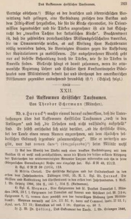 263-280 Das Aufkommen christlicher Taufnamen