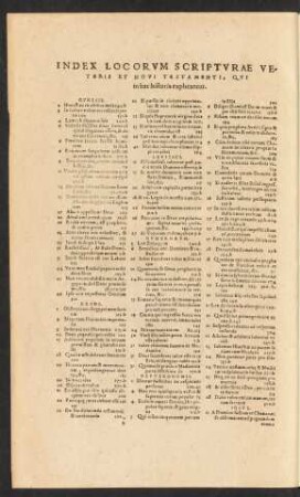 Index Locorum Scripturae Veteris Et Novi Testamenti ...