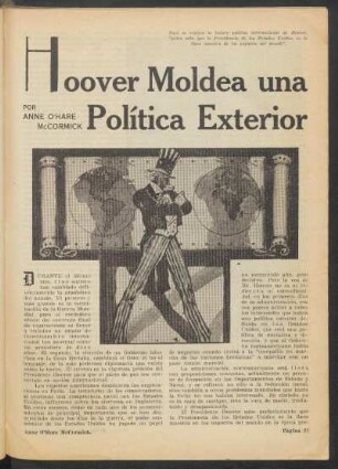 Hoover moldea una política exterior