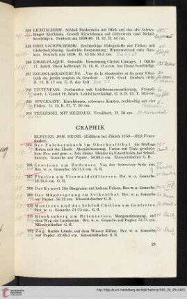 Graphik (Nr. 265-288)