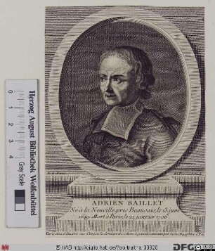 Bildnis Adrien Baillet