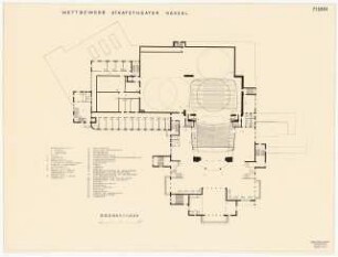 Staatstheater Kassel: Grundriss EG 1:200