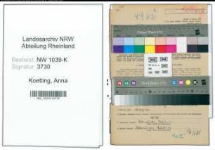 Entnazifizierung Anna Koetting , geb. 30.07.1901 (Lehrerin)