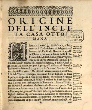 Chronica Dell' Origine, E Progressi Della Casa Ottomana : Parte ..., 1