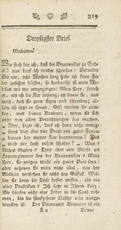 Dreyßigster Brief