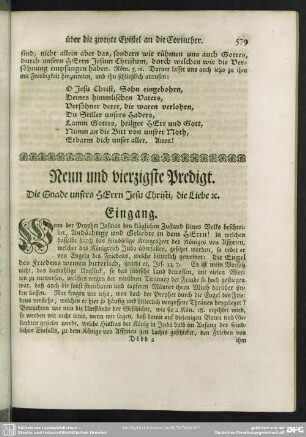 Neun und vierzigste Predigt