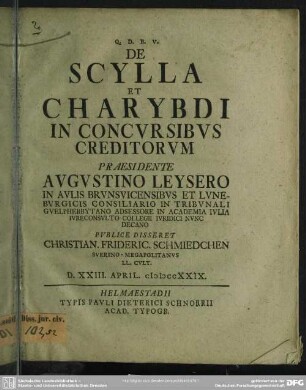 De Scylla Et Charybdi In Concursibus Creditorum