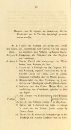 Memorie van de boecken en pampieren, ...