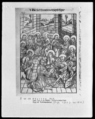 Schatzbehälter oder Schrein der waren reichtümer des heils und ewyger seligkeit genannt — Fig. 46, Fußwaschung
