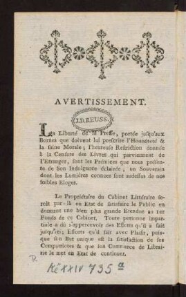 1v-8v, Avertissement. Nachricht. Classifikation.