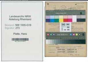 Entnazifizierung Hans Platte , geb. 23.10.1905 (Schuhmacher)