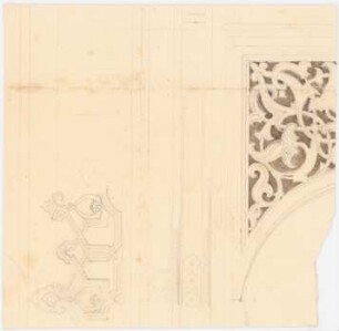 Villa, Kairo (?): Zwickel- und Friesornamente