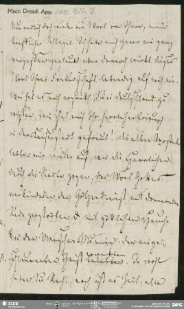 Eigenh. Brief von Johann Ferdinand Koreff an August Wilhelm von Schlegel, Paris, 1808