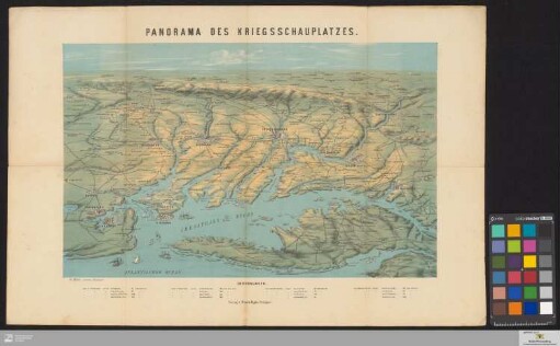 Panorama des Kriegsschauplatzes