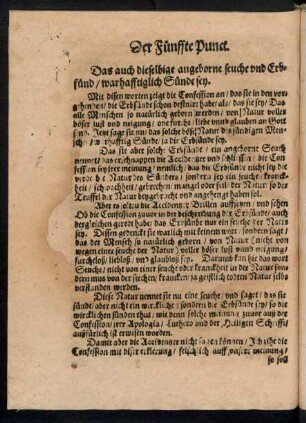 Der Fünffte Punct.