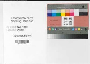 Entnazifizierung Henny Pickahrdt , geb. 12.06.1920 (Schneiderin)