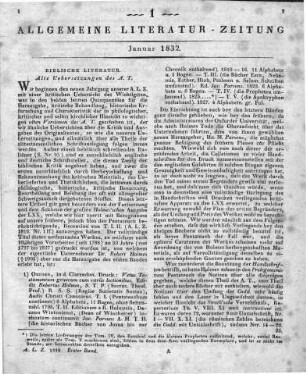 Vetus Testamentum Graecum cum variis lectionibus. Hrsg. v. R. Holmes. T. 1-5. Oxford: Clarendon 1798-1827