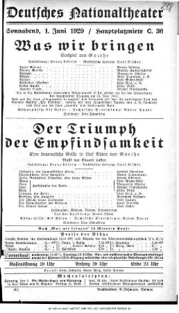 Der Triumph der Empfindsamkeit