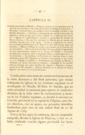Capítulo IV. Concilio provincial de Manila ...