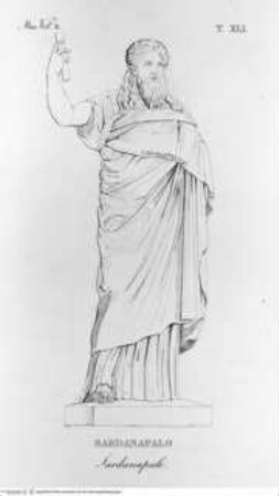 Musée Pie-Clémentin. Vol. II., Tafel XLI: Sardanapal