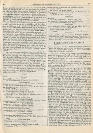 334-335 [Rezension] Leeuw, Gerardus van der, Sakramentales Denken