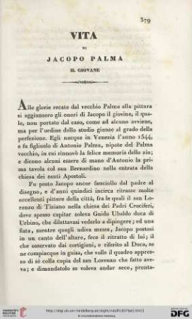 Vita di Jacopo Palma il Giovane