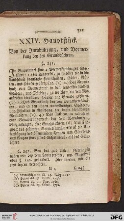 XXIV. Hauptstück