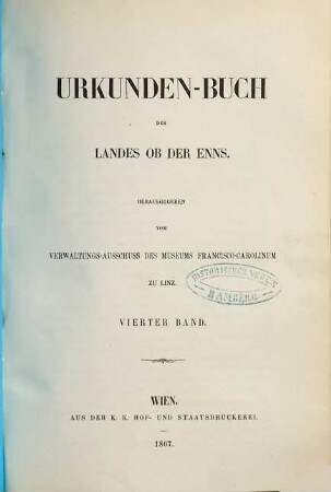 Urkunden-Buch des Landes ob der Enns, 4