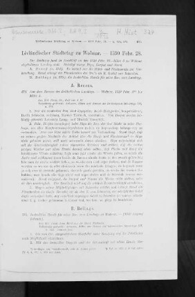 Livländischer Städtetag zu Wolmar. - 1530 Febr. 28.