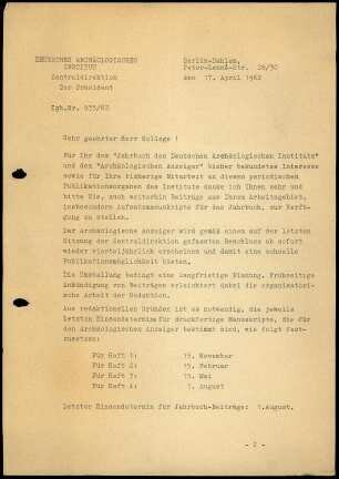 Rundschreiben von Bittel