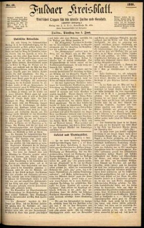 Ausgabe vom Dienstag, den 01. Juni 1880.