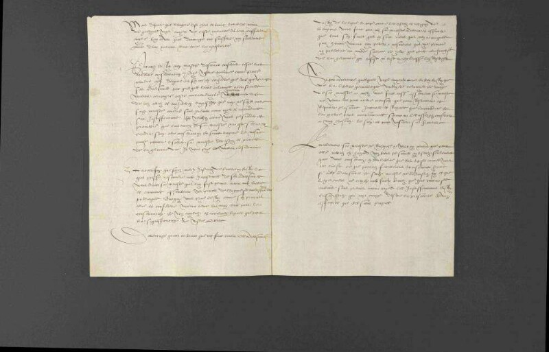 Introduktionsschreiben des französischen Gesandten de Virail bei Herzog Christoph von Württemberg, worin der Wunsch König Heinrichs II. von Frankreich dargelegt wird, den Frieden mit den deutschen Fürsten zu erhalten.
