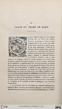 3. Pér. 3.1890: Le salon du Champ de Mars, [1]