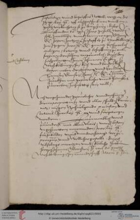 Supplikation Gefangenschaft Herzog Christoph von Mecklenburg
