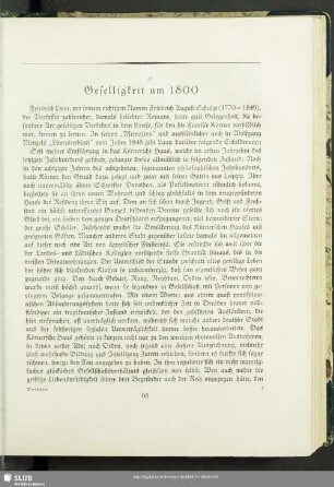 Geselligkeit um 1800
